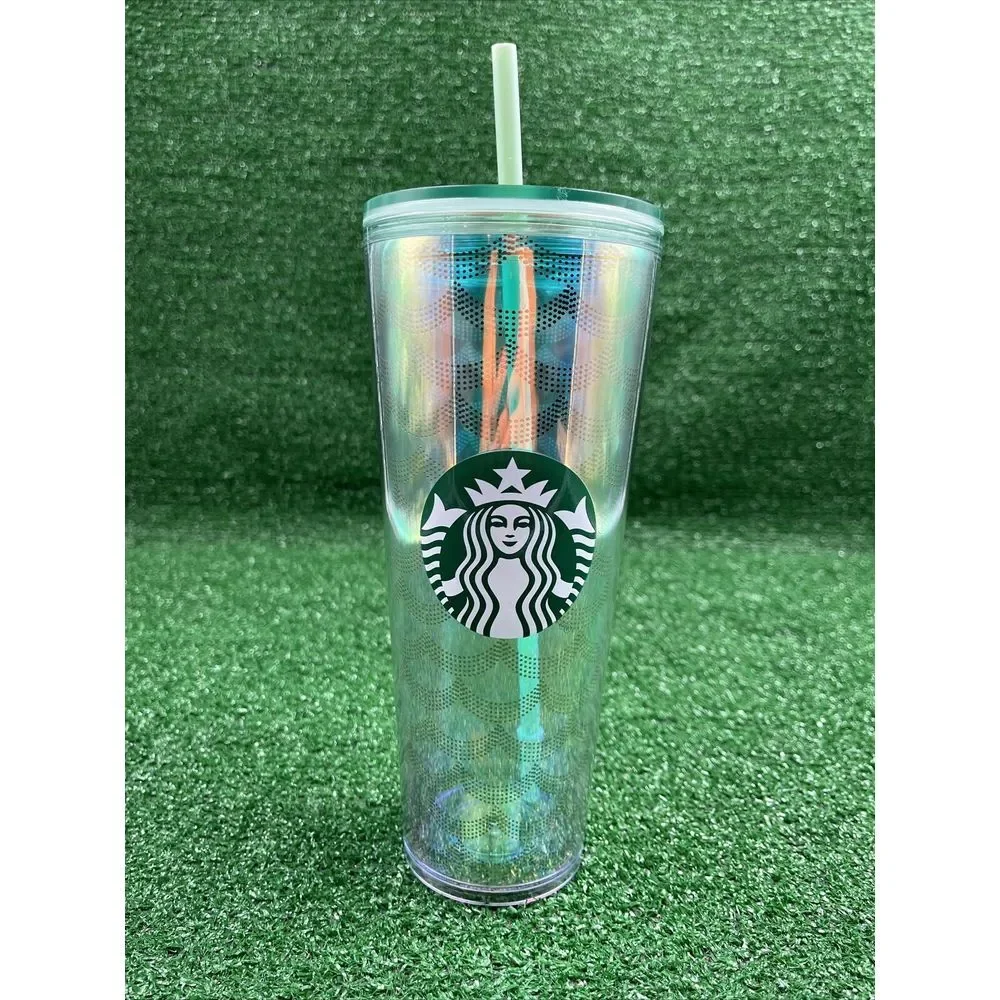 Starbucks Acrylic Cold Cup Mermaid Scale 2020 Grande Tumbler 24 oz